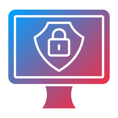 Vector Design Cyber Security Icon Style