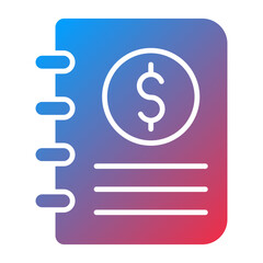 Vector Design Accounting Book Icon Style