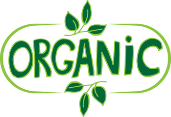 vector logo organic. natural vector
