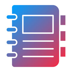 Vector Design Notebook Icon Style