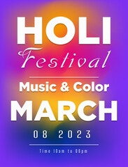 Happy holi abstract festival colorful background