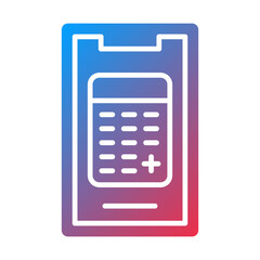 Vector Design Mobile Calculator Icon Style