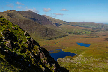 High hills and water of Ireland