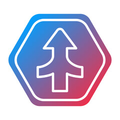 Vector Design Join Road Icon Style