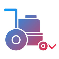 Vector Design Wheelchair Icon Style