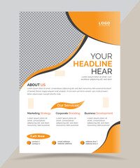 corporate business flyer template design, leaflet template design, proposal template design, creative  business flyer template design