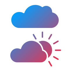 Vector Design Cloudy Icon Style