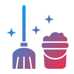 Vector Design Mop Icon Style