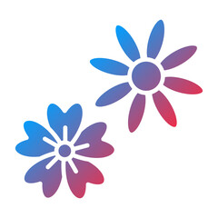 Vector Design Flowers Icon Style