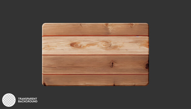 Illustration of a wooden board 