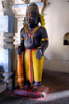 30 January 2023, Shree Ram Mandir Phaltan is one of the oldest temple in the town. The temple architecture is wooden and is quite decently constructed, Phaltan, Maharashtra, India.