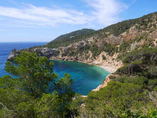 Fototapeta na wymiar beautiful landscape on the island of Ibiza