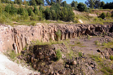 Basalt Pillars Geological Reserve, Ukraine .