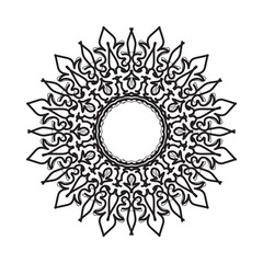 Hand drawn mandala. decoration in ethnic oriental  doodle ornament.