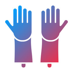 Vector Design Cleaning Gloves Icon Style
