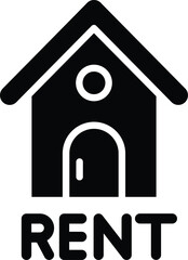 Rent Vector Icon Design Illustration