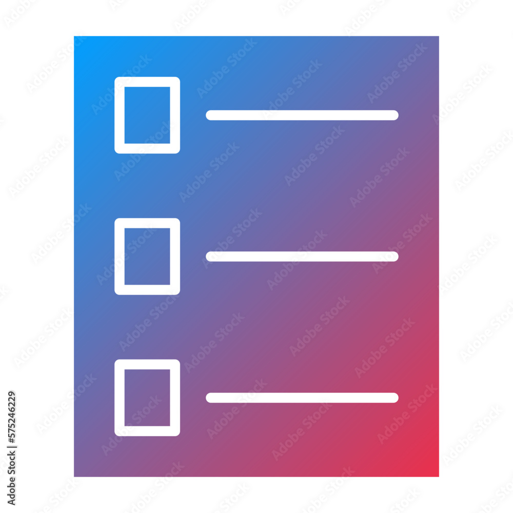 Poster vector design checklist icon style