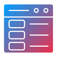 Vector Design Web Layout Icon Style