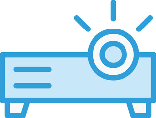 Projector Vector Icon Design Illustration