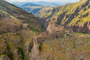 Devil Castle (Seytan Kalesi), also known as Cildiran Castle and Kal-I Devil, escape, demon fortress is also passed, Ardahan nearby Kars, Turkey