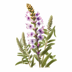 Naklejka premium physostegia flower isolated on white background