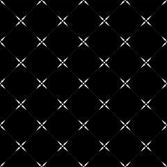 Fototapeta premium Seamless pattern geometric polka dot and diamond monochrome tone black background, tile pattern, striped shirt.