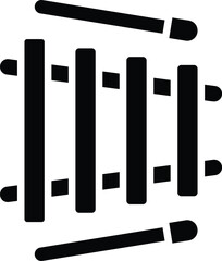 Xylophone Vector Icon Design Illustration