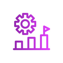 growth gradient icon