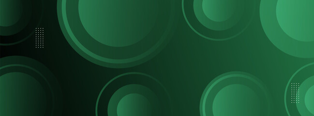 banner background. full color, dark green gradation, circle eps 10
