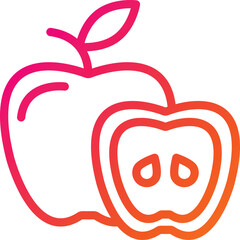 Apple Vector Icon Design Illustration