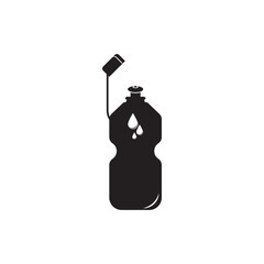 Drink bottle icon,illustration design template.