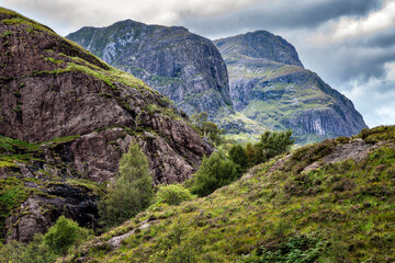 Fototapeta na wymiar Scenic view of mountains, Glencoe, Scotland