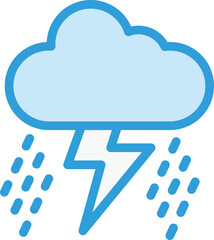 Storm Vector Icon Design Illustration