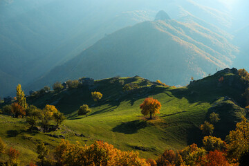 Autumnal mountain landscape, Rhodope mountains, Bulgaria