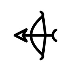 archery icon or logo isolated sign symbol vector illustration - high quality black style vector icons