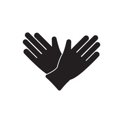 Fototapeta na wymiar Gloves symbol icon, illustration design template.