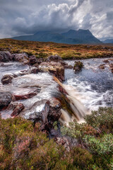 Cascading River Etive near Buachaille Etive Mor Mountain, Glencoe, Scotland © Colin Bourne