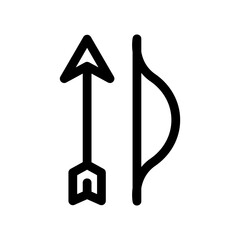 archery icon or logo isolated sign symbol vector illustration - high quality black style vector icons