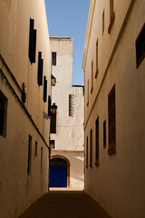 Essoiura, l'antica Mogador portoghese. vicoli e case della Medina.