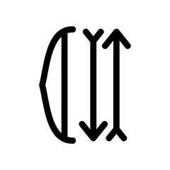 archery icon or logo isolated sign symbol vector illustration - high quality black style vector icons