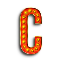 Broadway Show Lights alphabet uppercase letters. This is a part of a set which also includes numbers, symbols, shapes, and frames.