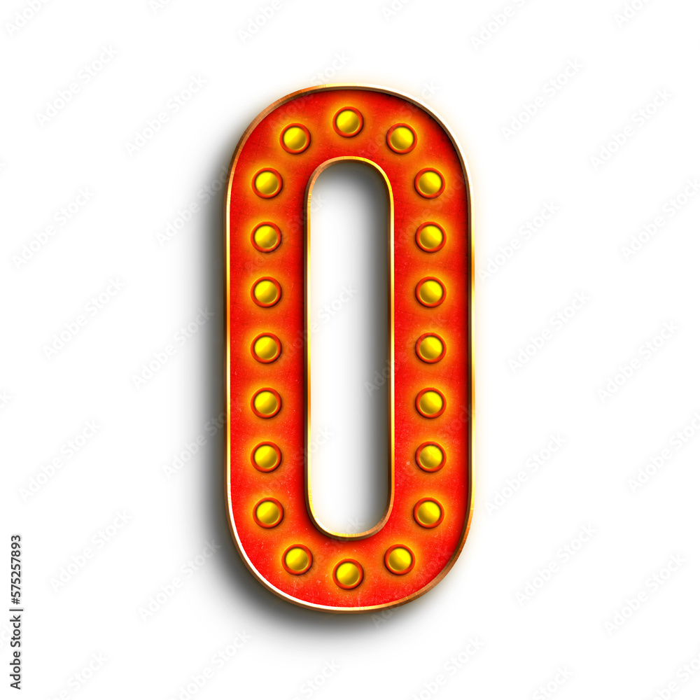 Fototapete broadway show lights alphabet uppercase letters. this is a part of a set which also includes numbers