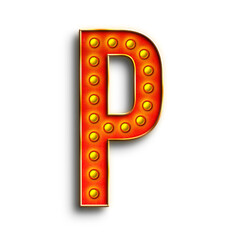 Broadway Show Lights alphabet uppercase letters. This is a part of a set which also includes numbers, symbols, shapes, and frames.