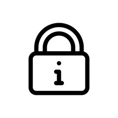 lock line icon