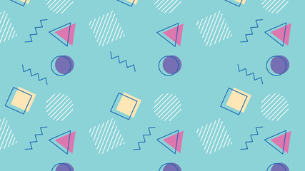 modern abstract geometric pattern graphic background. triangle square circle line texture.