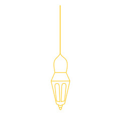 moroccan ramadan lantern lineart gold