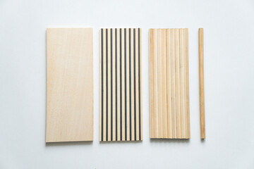 Manufacture of pencils. Drawing artist supplies