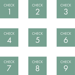 CHECK　数字のアイコン（ラベル）