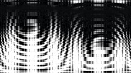 Black and white gradient halftone pattern. Vector illustration
