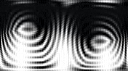 Fototapeta premium Black and white gradient halftone pattern. Vector illustration 